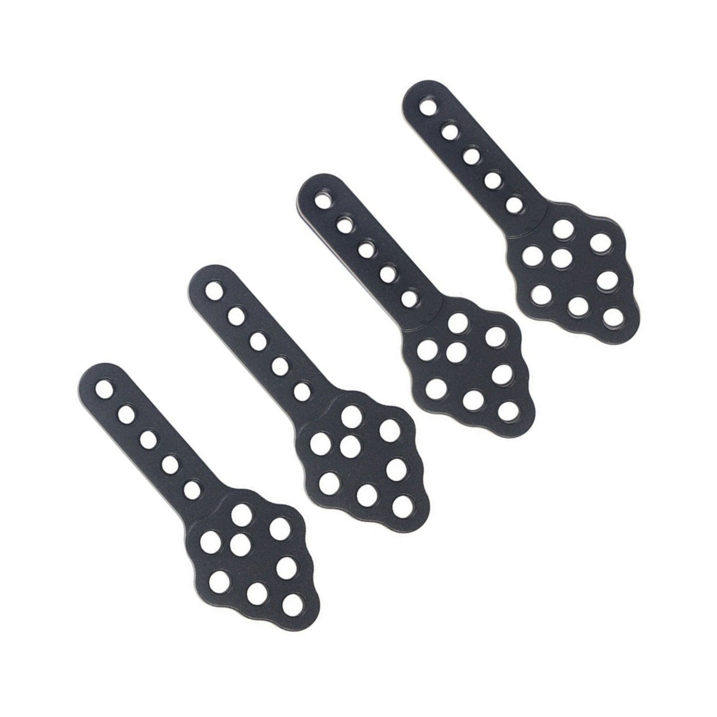 4Pcs 1/10 RC Aluminum Black Shock Absorber Mount For Axial SCX10 90046 D90 TRX4,
