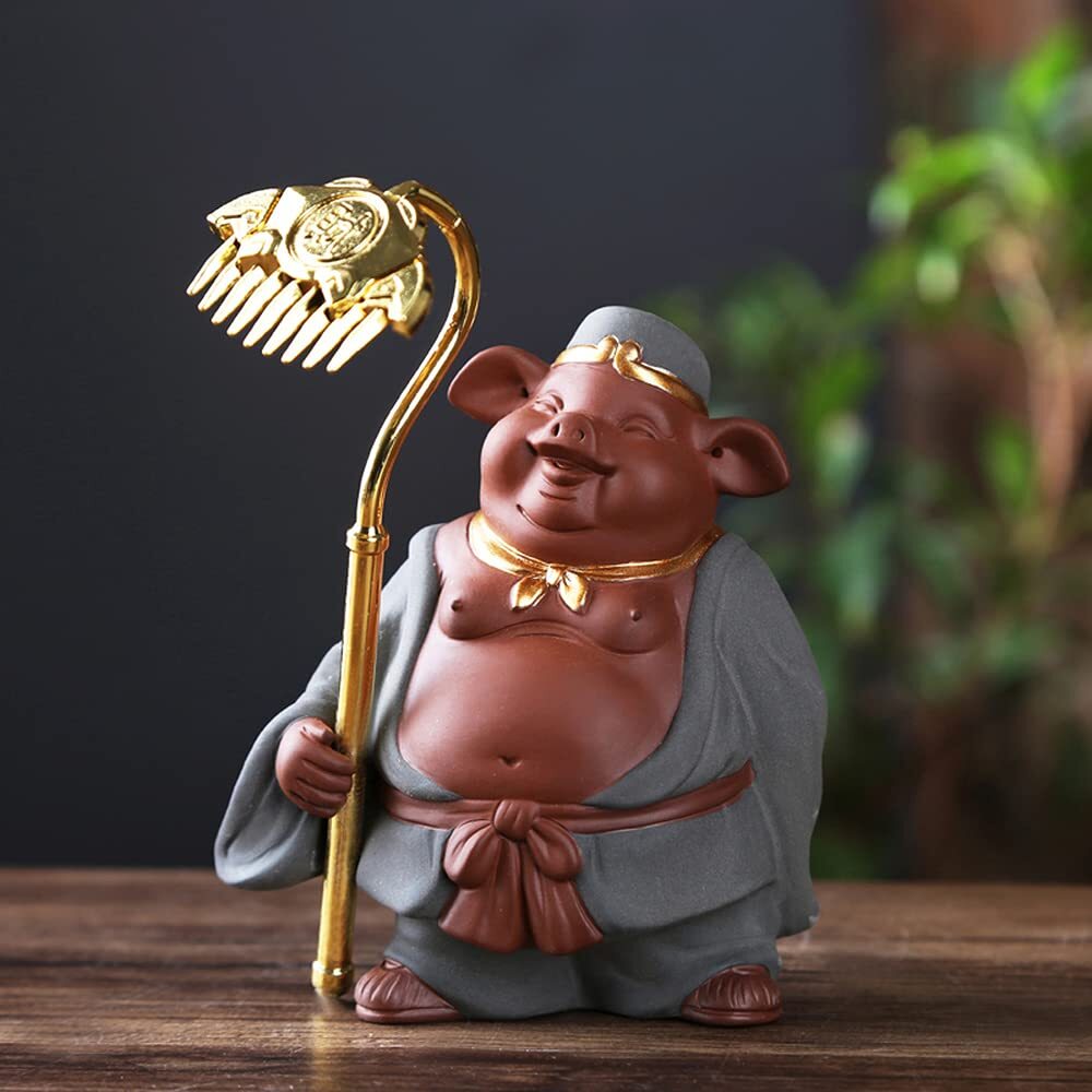 14.2cm Pig Tea Pet Decor Creative Tea Tea Play Kung Fu Tea Set