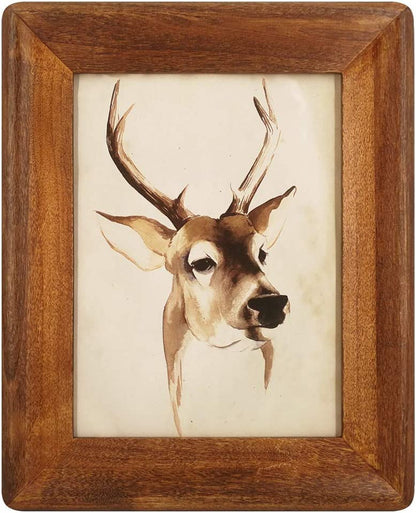 Wood Picture Frames with Real Glass Front Rustic Wall Hanging Tabletop Gift 6x8