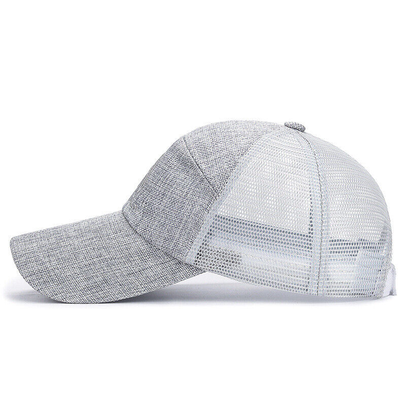 Unisex Mesh Breathable Long Brim Baseball Cap Adjustable Sunscreen Casual Hat*