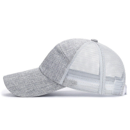 Unisex Mesh Breathable Long Brim Baseball Cap Adjustable Sunscreen Casual Hat*