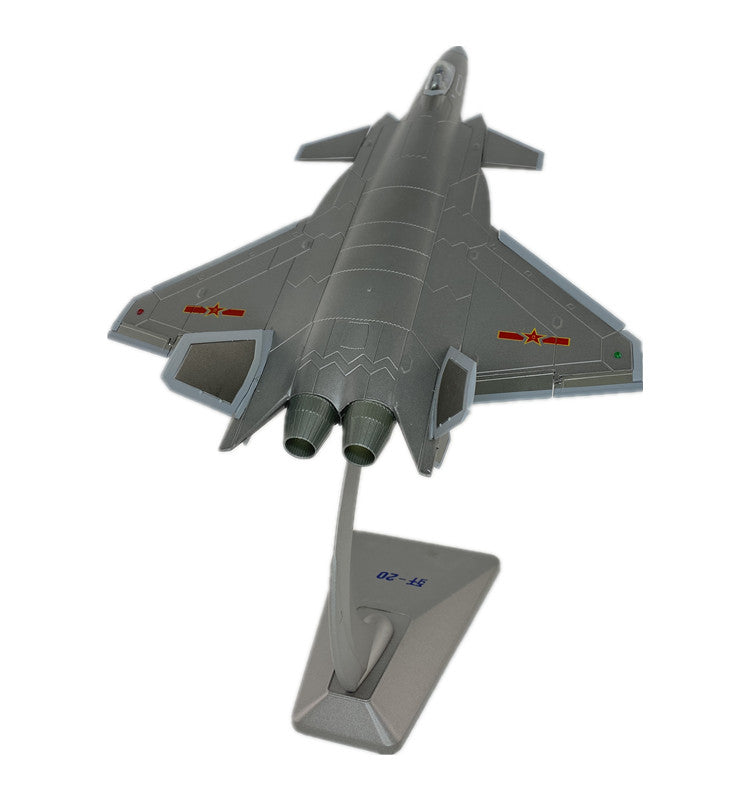 1:60 38CM Chinese J-20 Stealth Fighter Airplane Diecast Military Aircraft Model