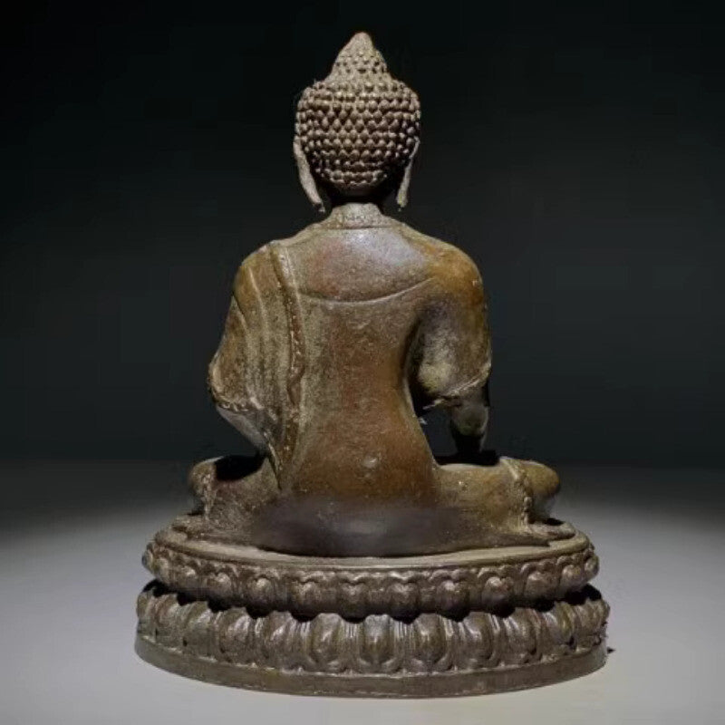 Medicine Buddha Purple Copper Sitting Lotus, Shakyamuni Buddha Statue Collection
