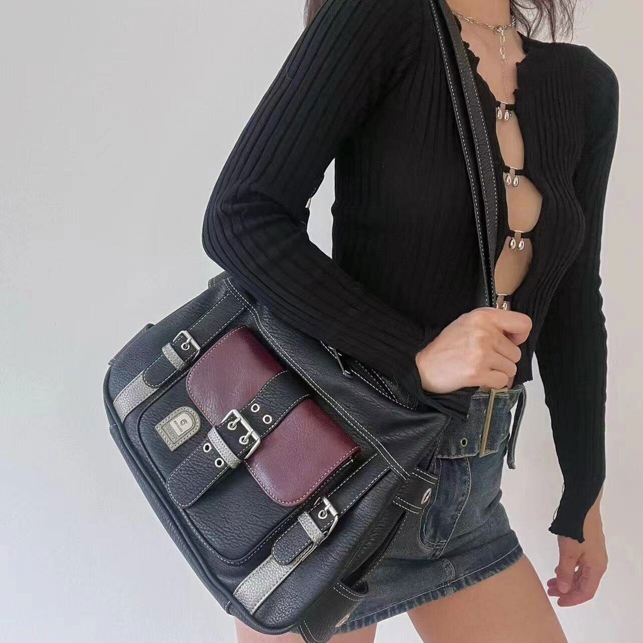 PU Leather Shoulder Bag tote Women's Bag Large Capacity Handbag Bag Female