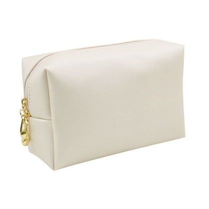 Synthetic Leather Zipper Cosmetic Bag Traveling Beauty Case Makeup Bag Organizer