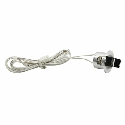 LED Mini Cabinet Downlights 12V Silvery White Black 1.5W 27mm Cut Hole Recessed
