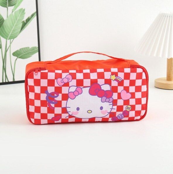 Cartoon Portable Women's Underwear Storage Bag Travel Cosmetics Storage