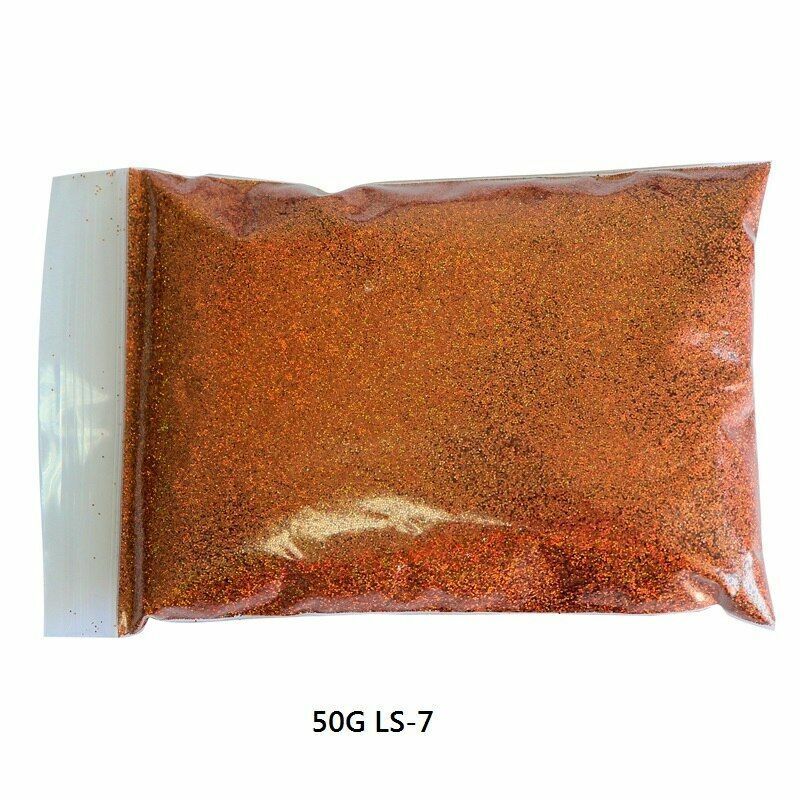 50G/Bag Holographic Glitter Nail Art Decoration Powder Pigment Laser Dust Sequin