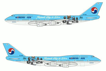 Dragon KOREAN AIR 747-400 1/400 diecast plane model aircraft