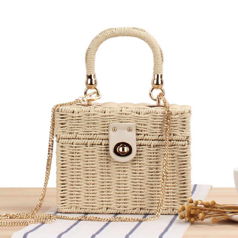 Straw Rope Women's Bag Messenger Handbag Beach Bags Shoulder Bags Luxury Bags