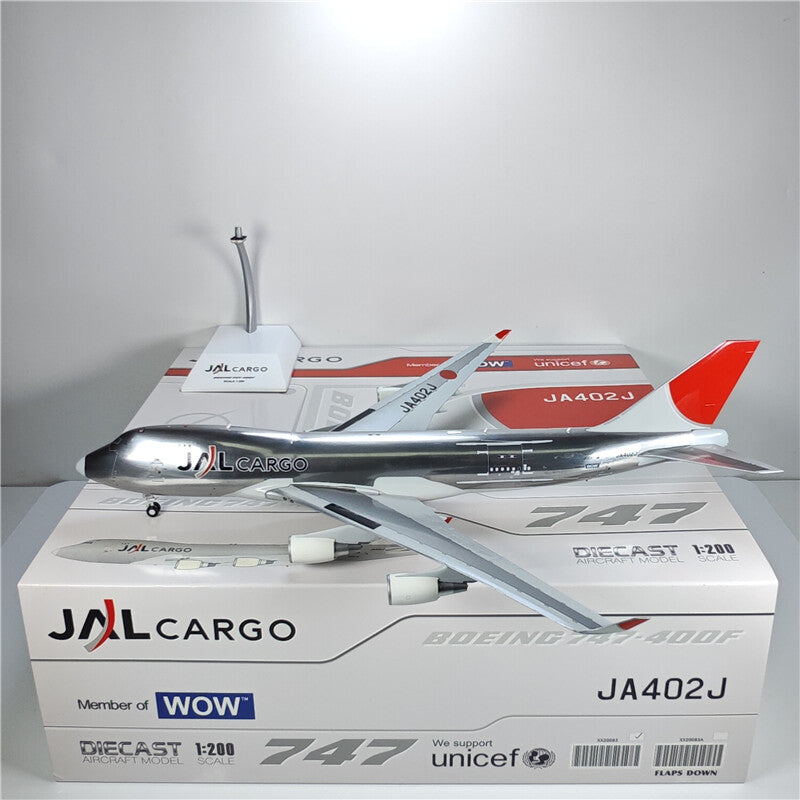 1:200 JC Wings JAL CARGO BOEING B747-400F Passenger Plane Diecast Aircraft Model