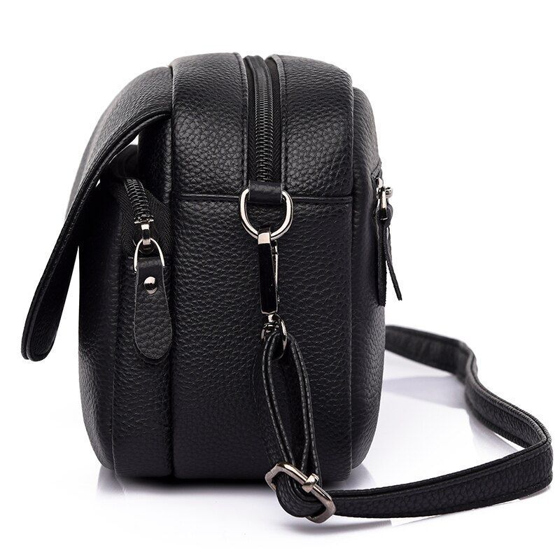 Genuine Leather Real Cowhide Bag Small Shoulder Purse Crossbody Bags Handbags