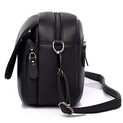 Genuine Leather Real Cowhide Bag Small Shoulder Purse Crossbody Bags Handbags