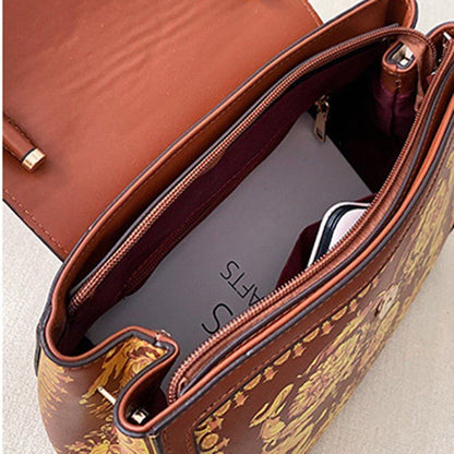 Synthetic Crossbody Bag Handbag Shoulder Purse 23*27*13 CM Shell Black/Golden