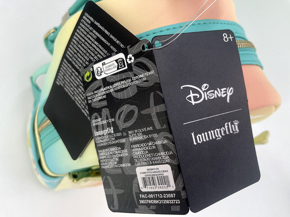 Disney Sandcastle Beach Surprise Collection Mini Backpack Loungefly Bag Stitch