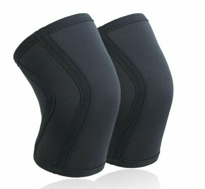 1 Pair Squat Knee Sleeves Pad Support 7mm Neoprene Comfortable Protective Gears
