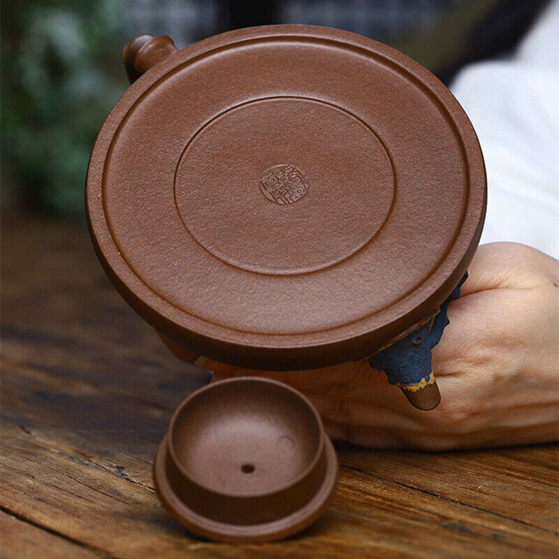Traditional Craft Handmade Tea Pot Chinese Character Carved Real Yixing Zisha