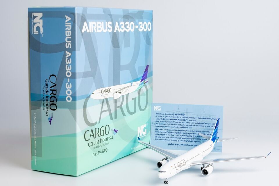 1:400 NG Model Garuda Indonesia CARGO AIRBUS A330-300 Airplane Diecast Model