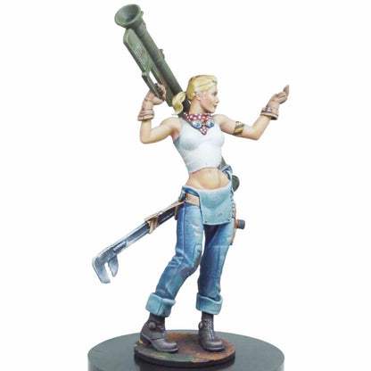 1/24 resin figure model Rosie Donovan Rocket Launcher Girl Unassembled Unpainted