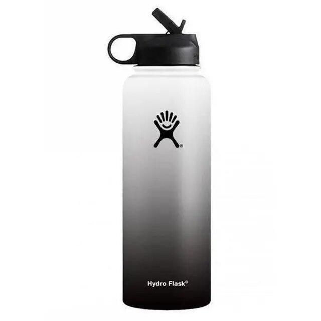 Hydro Flask Water Bottle Stainless Steel Insulated Wide Mouth Lid Straw Drink A+