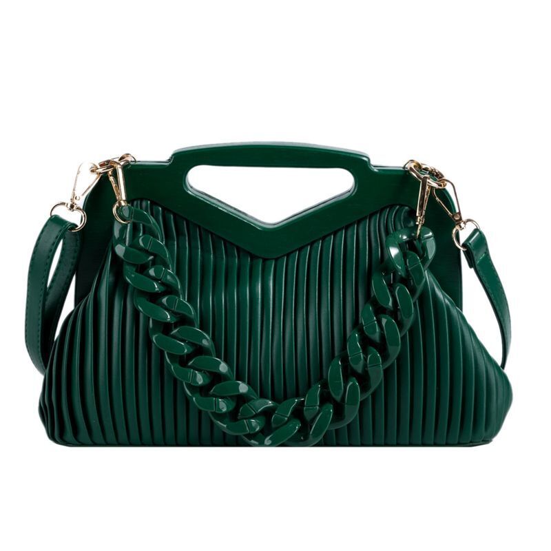 Handbag Inverted Triangle Handle Leather Hand Pouch Classic Crossbody Bags Tote