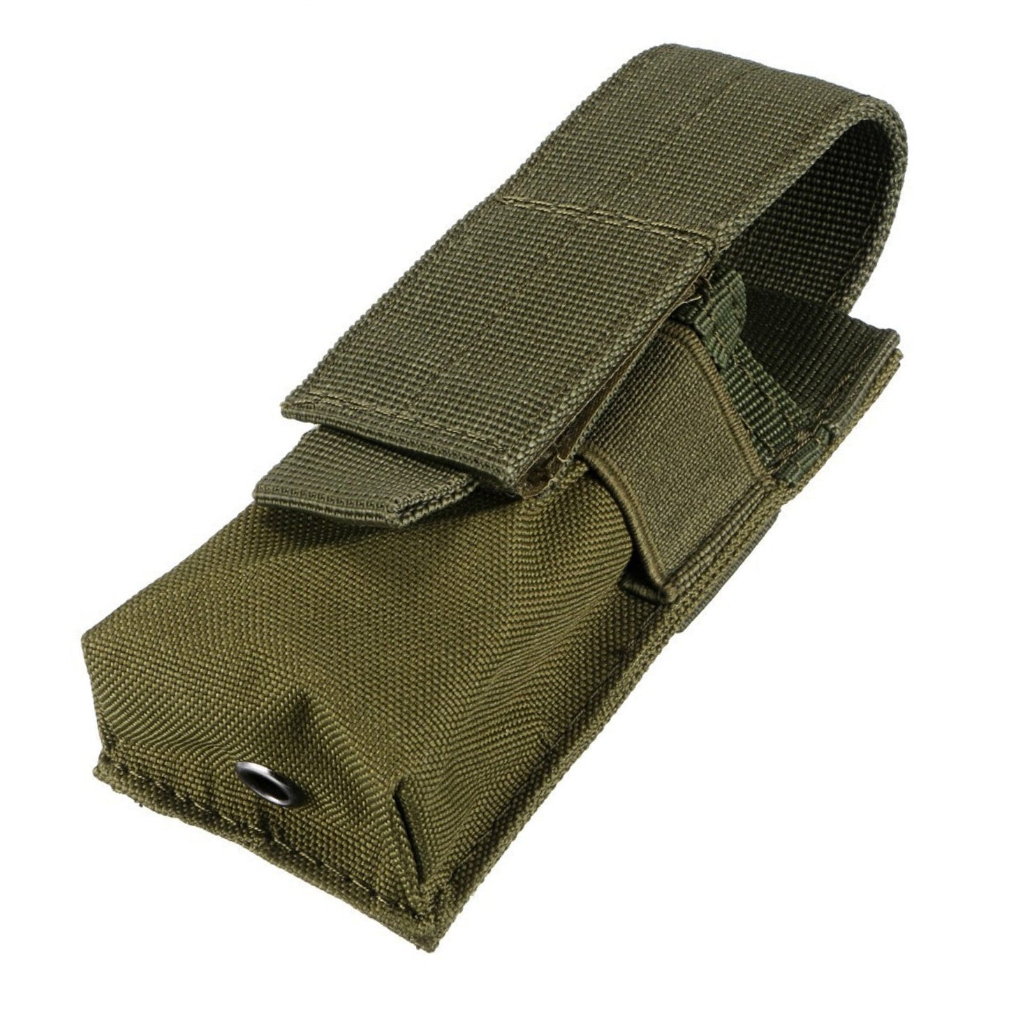 Green Tactical Molle Flashlight Holder Belt Holster Pouch Torch Carry Case