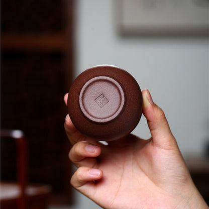 110ml Original Ore Yixing Zisha Purple Clay Tea Cup Handmade Master Cup Marked