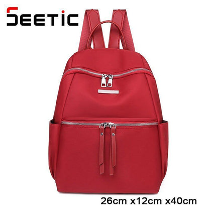 School Backpack Bags Travel Waterproof Oxford School 26*12*40 CM Purse Oxford