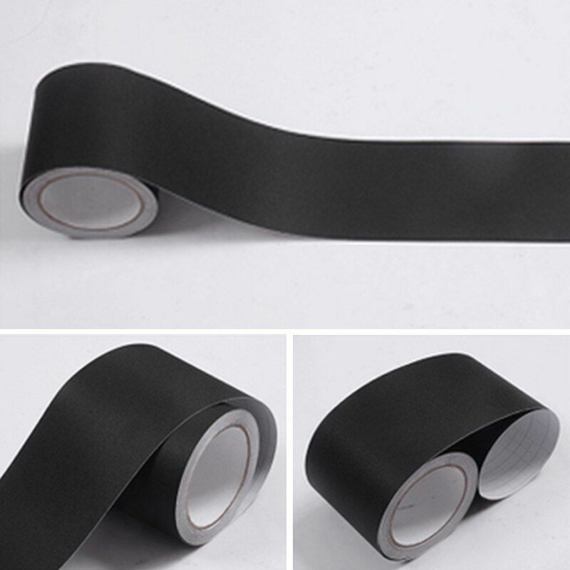 Wall Stickers Black/White Waterproof Waist Line Self Adhesive Border Roll Homes