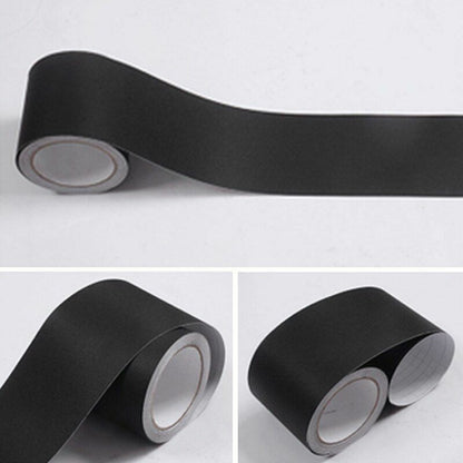 Wall Stickers Black/White Waterproof Waist Line Self Adhesive Border Roll Homes