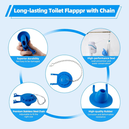 Universal 2-Inch Toilet Flappers Replacement Compatible with Gerber Toto Kohler