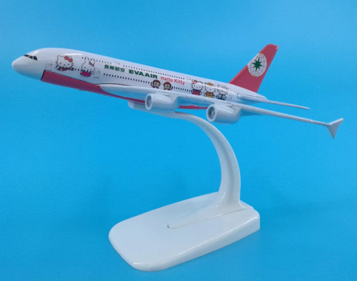 16cm EVA AIR AIRBUS A380 Passenger Airplane Aeroplane Diecast Aircraft Model