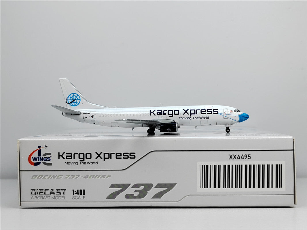 1:400 JC Wings Kargo Xpress BOEING B737-400 Passenger Airplane Diecast Model