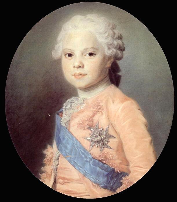 Dream-art Oil painting Maurice-Quentin-De-La-Tour-Portrait-of-Louis-of-France @@