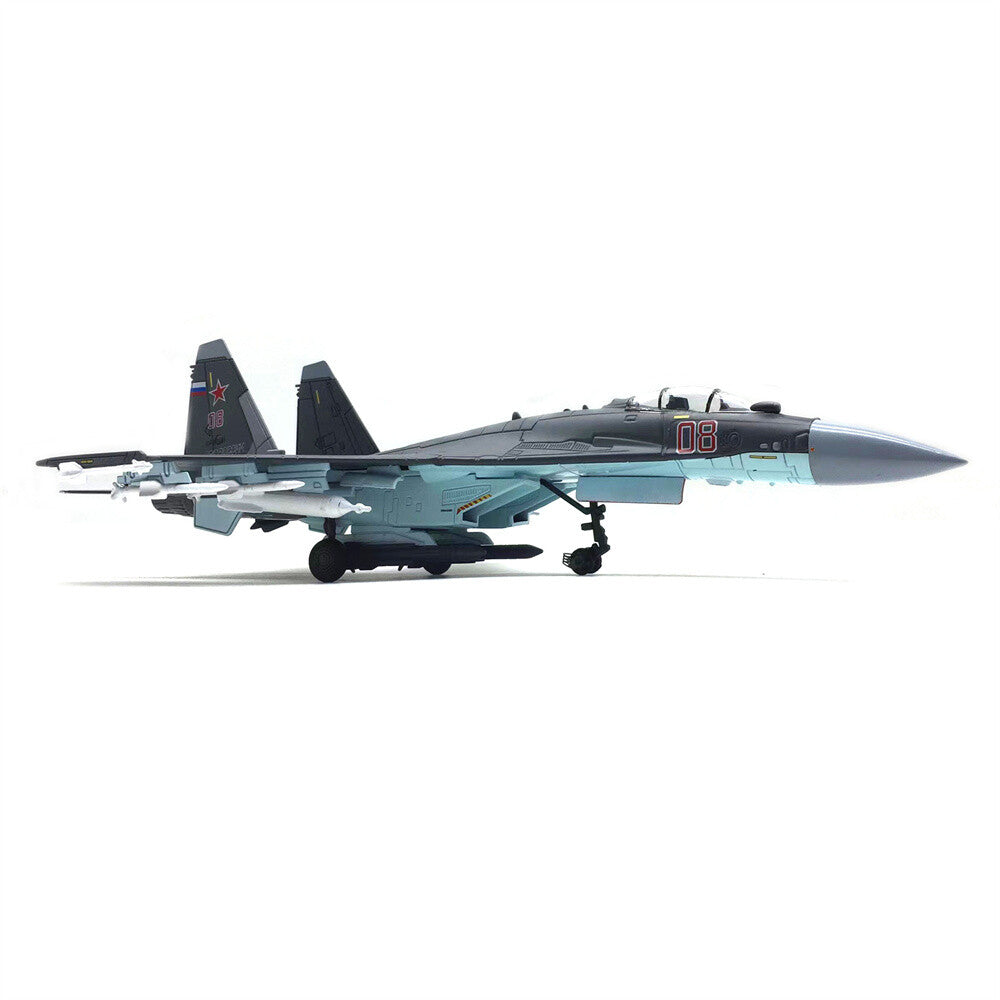 1/100 SU-35 Super Flanker Heavy Aircraft Fighter Model Military Ornament Display