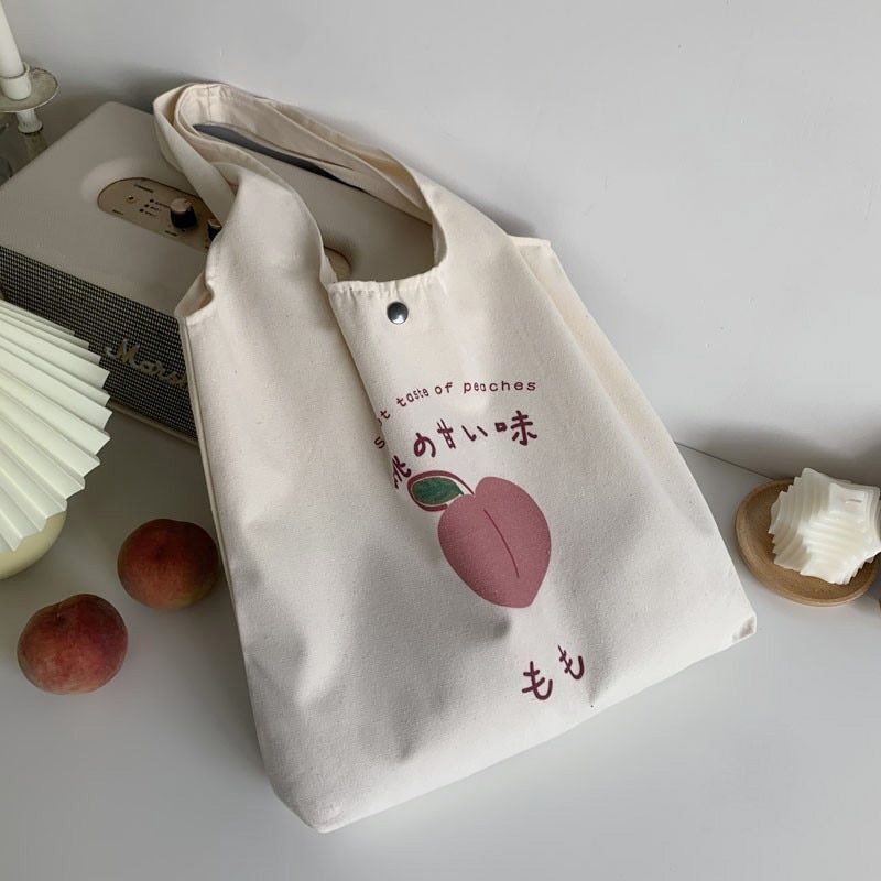 Cute Strawberry Tote Bag Aesthetic Purses Shopping Fashion Women Shoulder Bags