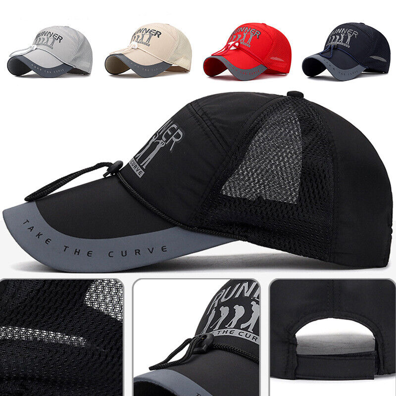 Men Printed Baseball Cap Wind-proof Hat Fishing Hat Neutral Long-brimmed Sun Hat