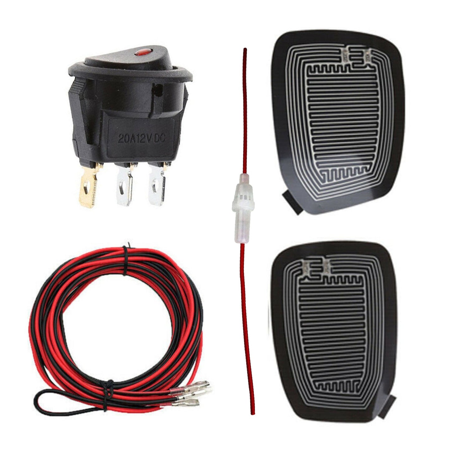 12V Car Rearview Mirror Heating Demister Side Glass Warm Heated Defogger Pad Mat