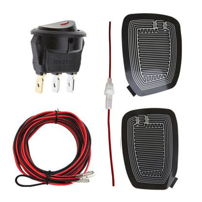 12V Car Rearview Mirror Heating Demister Side Glass Warm Heated Defogger Pad Mat