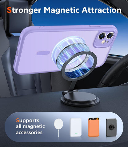 for Iphone 11 Case Matte: Magnetic Phone Cases Compatible with Magsafe Slim anti