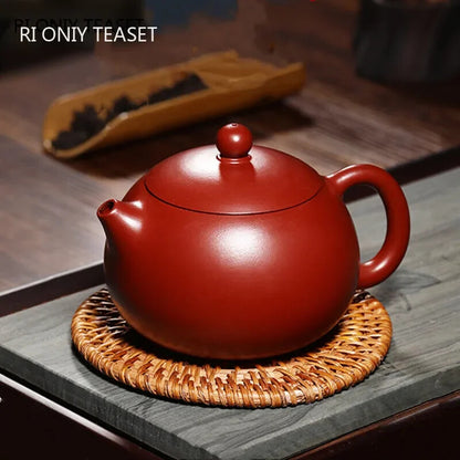 Yixing Purple Clay Teapot Famous Handmade Ball Hole Filter Xishi Tea Pot