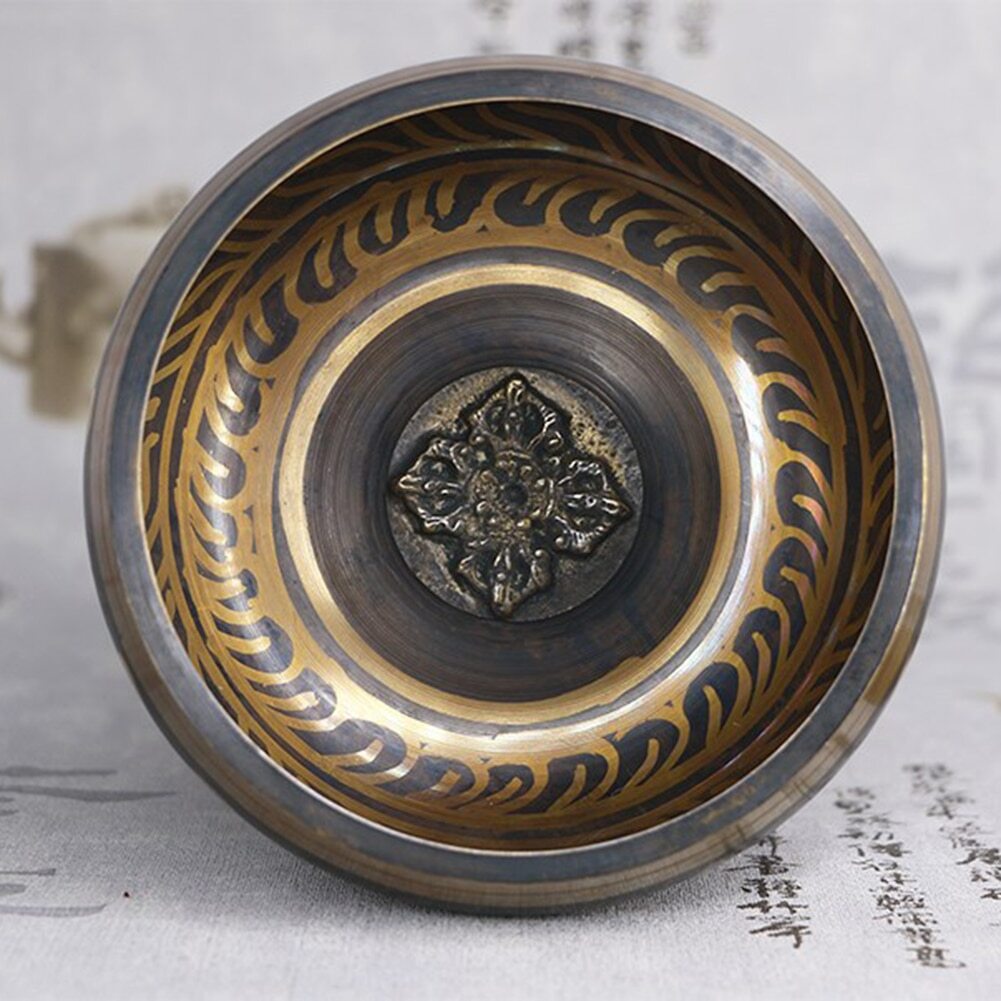 New Handmade Buddha Sound Bowl Bronze Chime Metal Bell Yoga Meditation Bowl