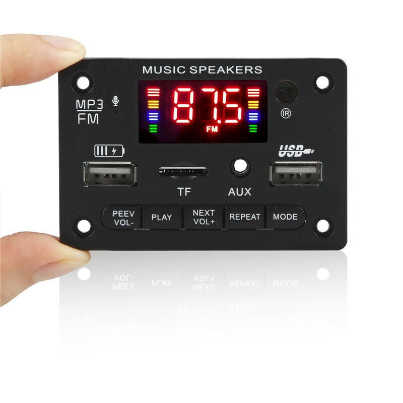 Wireless Bluetooth 5.0 MP3 Decoding Board Module Car Stereo With Remote Control