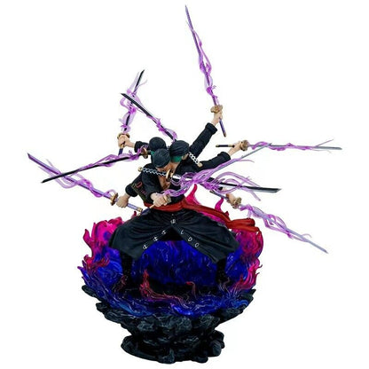 One Piece Roronoa Zoro Ashura Three Head PVC Action Figure Statue Model Toy Gift