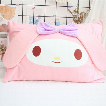Hello Kitty Kuromi My Melody Cinnamoroll Bed Pillow Case Cover Soft Pillowcase A
