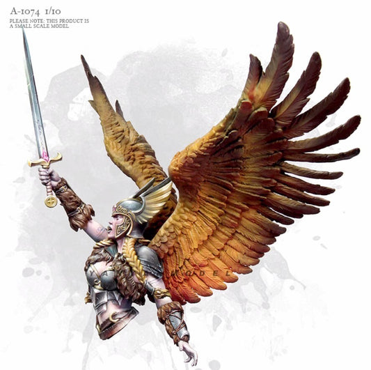 1/8 resin figures model Bust of Angel Swordsman unassembled unpainted