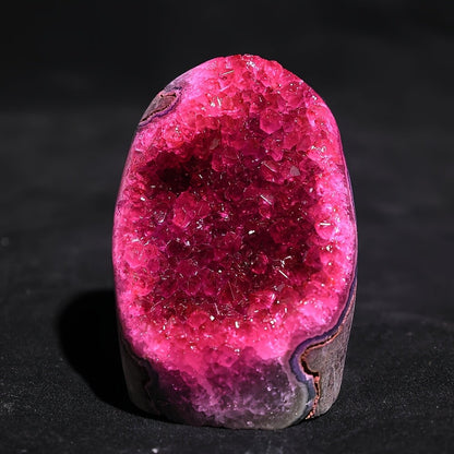 1PC Rose Red Crystal Cluster Natural Geode mineral Office Decor & Gifts