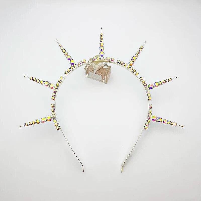 Women Headbands Gothic Goddess Crowns Spiked Halo Wicca Festival Party Headpiece