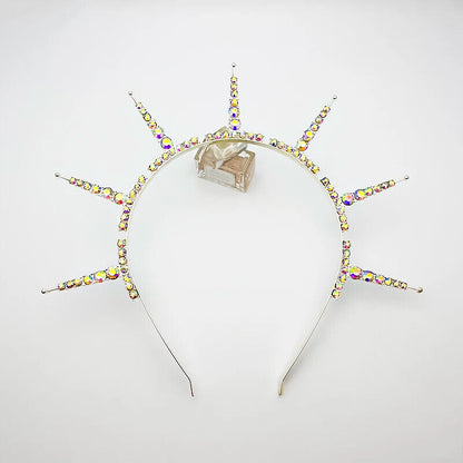 Women Headbands Gothic Goddess Crowns Spiked Halo Wicca Festival Party Headpiece