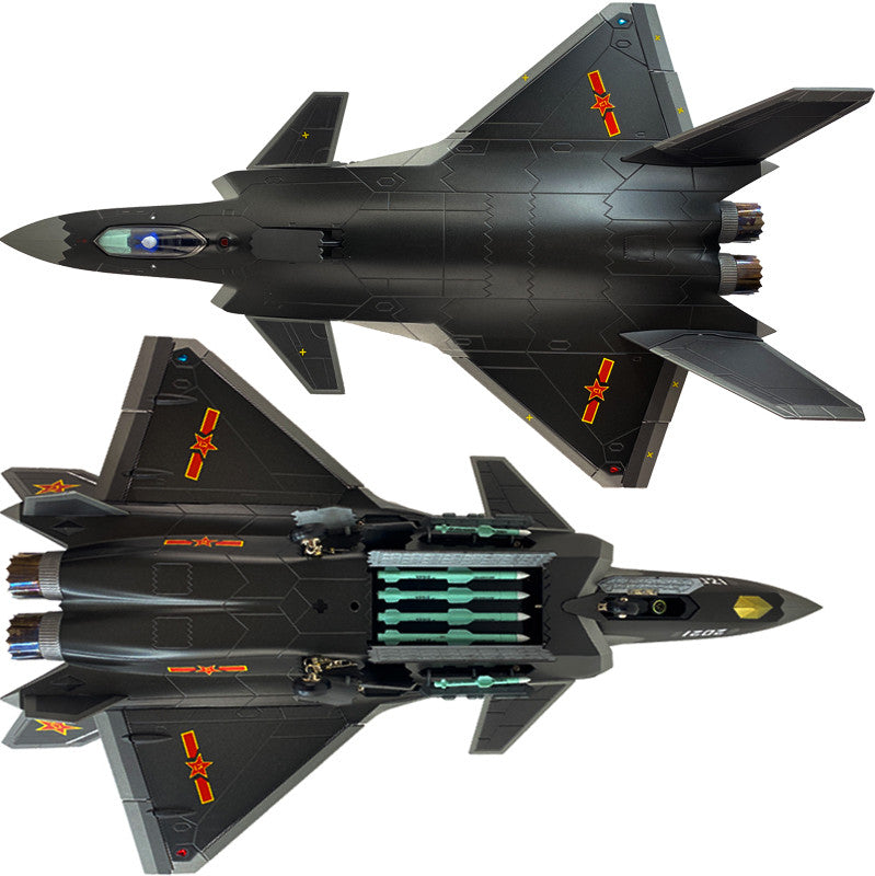 1:48 46CM J-20 Stealth Fighter Jet Aeroplane Diecast Military Aircraft Model